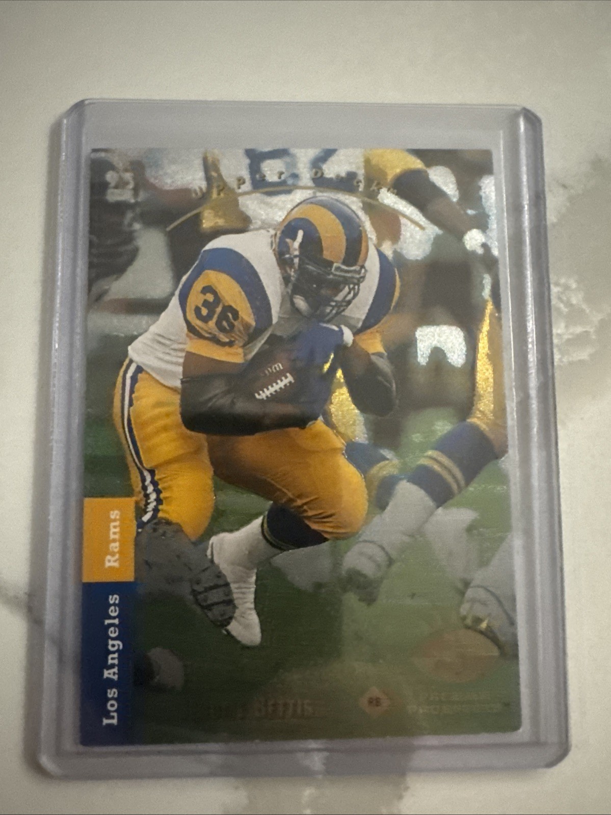1993 SP Premier Prospects Jerome Bettis Rookie Foil #6 NFL Los Angeles Rams Card