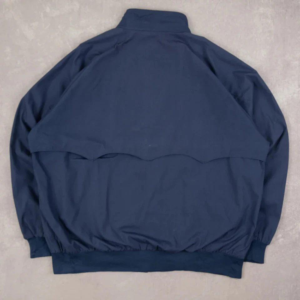 Vintage 90s Full Zip Harrington Workwear Jacket XXL Men's Blue Americana - Image 2 of 4