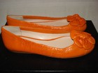 100% AUTHENTIC NEW WOMEN PRADA ORANGE BOW BALLERINA FLATS EU 35/US 5 — photo 3