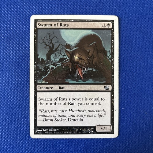 Magic: The Gathering – Swarm Of Rats (Sciame Di Ratti) – Ninth Edition, Carta Non Comune (Uncommon), Singola - 4