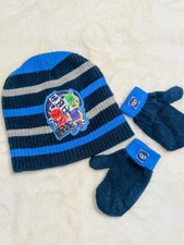 PJ MASKS Beanie and mitten gloves Young boys 3-5 years old