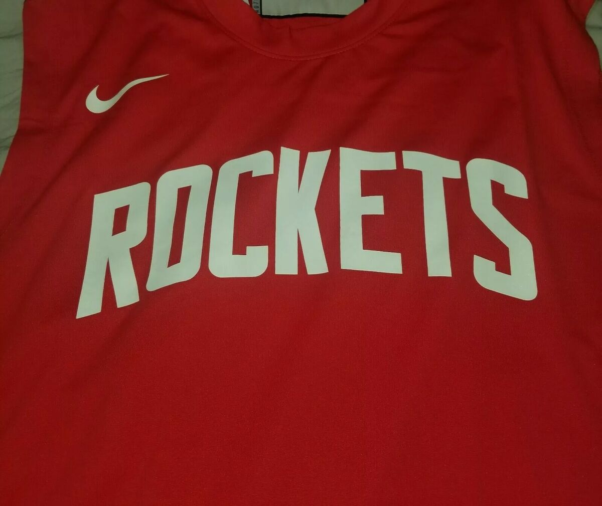 Nike Houston Rocket PE Sleeveless Shooting shirt AV0962-657 Nike Houston Rocket PE Sleeveless Shooting shirt AV0962-657