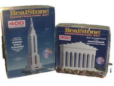 Real Nature Stone Bricks Construction Set PARTHENON & EMPIRE STATE BUILDING 2-pk