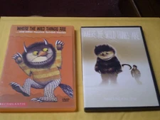 (2) Children's Where the Wild Things Are DVD Lot: Scholastic + Live Action