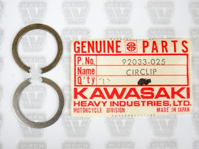 Kawasaki NOS NEW 92033-025 Circlip Snap Ring 25mm (2) Z1 S1 S2 S3