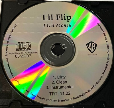 #ad #ad LIL FLIP quot;I Get Moneyquot; RARE PROMO TEST MAXI CD w Instrumental NM RAP 2007 $7.98