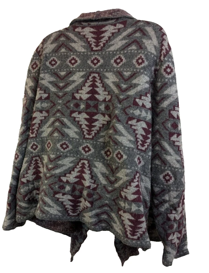 Cabela's, Women's, Open Cardigan, Native American Pattern, Size 2XL - Image 2 of 3