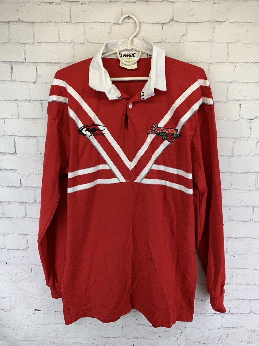 Maillot Vintage Rugby à XIII – Lancashire 2001/2003, Bonne Condition