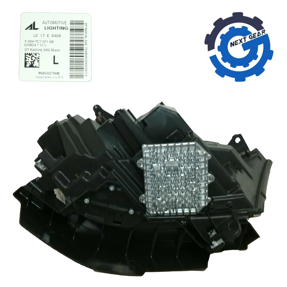 OEM Mopar Headlight Assembly Left LH LED For 2019-2024 Dodge Ram 1500 68533275AB - Image 3 of 4