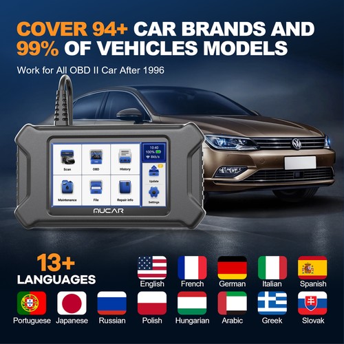 MUCAR CS4 Profi OBD2 KFZ Diagnosegeräte ABS SRS ECM TCM Auslesegerät Scanner DE - Imagen 7 de 15