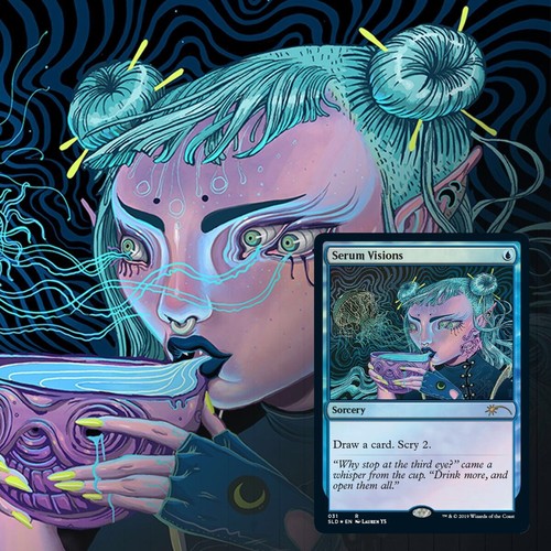 New Sealed MTG Secret Lair Drop Seeing Visions w/ Stained Glass