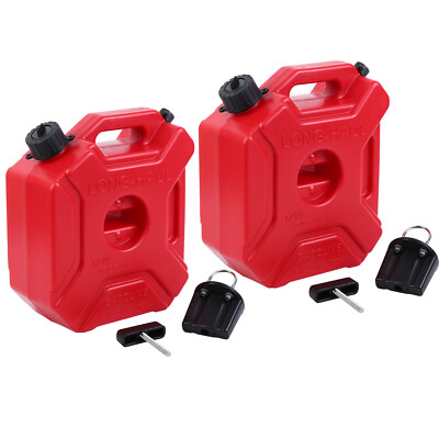 2x 1.3 Gallon 5L Gas Fuel Tank Petrol Container Can Fit for Car Motorcycle