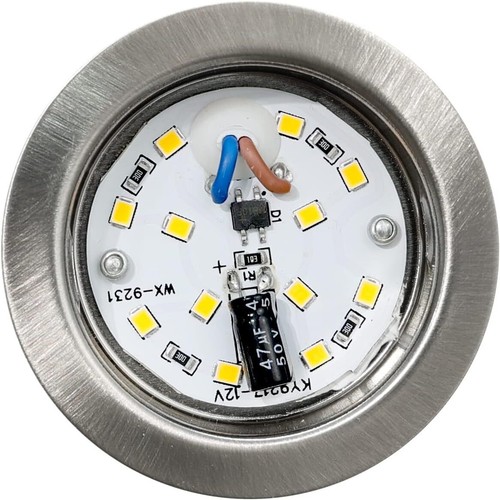 Set Di 3 Faretti LED Da Incasso per Mobili, 12V 3,5W G4 3000K 300LM, Cavo Di Col - Foto 2 di 12