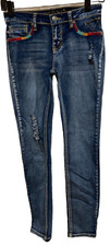 VIGOSS Girls The Jagger Skinny Blue Stretch Denim Ankle Jeans Size 12
