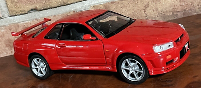 NISSAN SKYLINE GT-R Diescast Car 1:24 MOTOR MAX RARE FIND RED | eBay