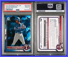 PSA 10 2022 Bowman Chrome Sapphire Prospects #BCP200 Yeison Morrobel RC POP16