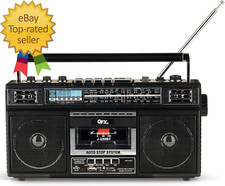 J-220BT Boombox MP3 Conversion from Radio to Cassette with 4-Band AM, FM, SW1,