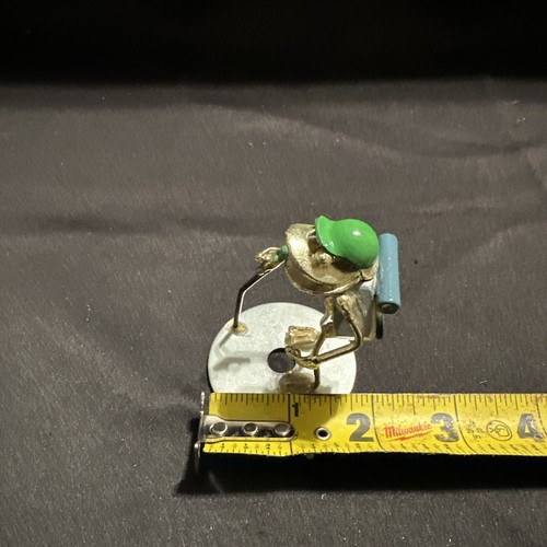 Vtg 2000 Arthur Ward Hiker Frog Sculpture Nuts & Bolts Outdoor - Picture 5 of 6