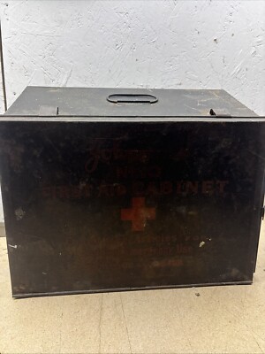 Vintage American Johnson s & Johnson s Workshop Erste Hilfe Box und Inhalt