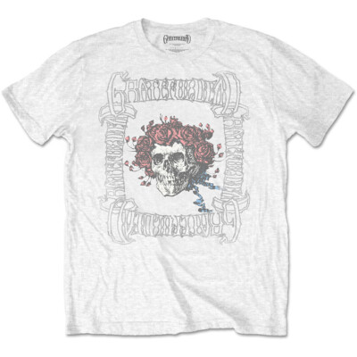 Grateful Dead - Bertha With Logo Box - White T-shirt
