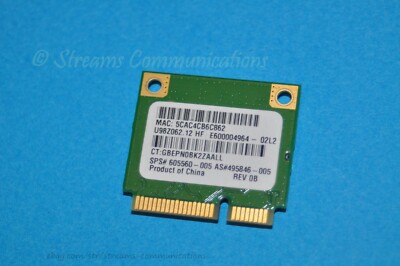 Carte Wi-Fi HP ATH-AR5B95 Pour Pavilion DV6-2000 (DV6-2108sf) – Occasion
