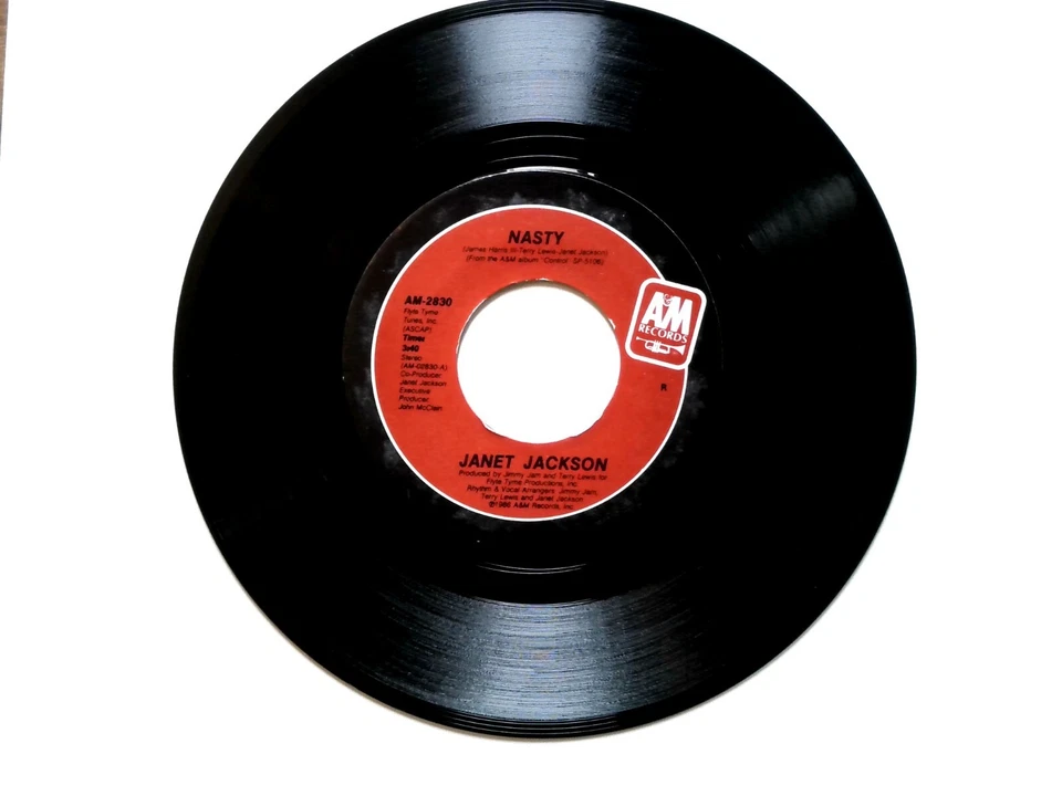 Janet Jackson - Nasty /You'll Never Fine - 80s Dance Pop 7" Vinyl 45 Pic Sleeve - Image 2 of 4