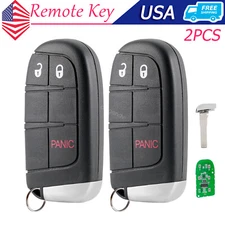2 For 2017 2018 2019 2020 2021 2022 2023 Jeep Compass Remote Key Fob Push Start