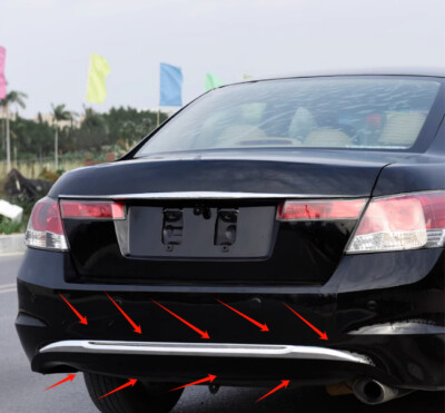 Chrome Rear Tail Lower Bumper Trunk Cover Trim for08-12+Honda