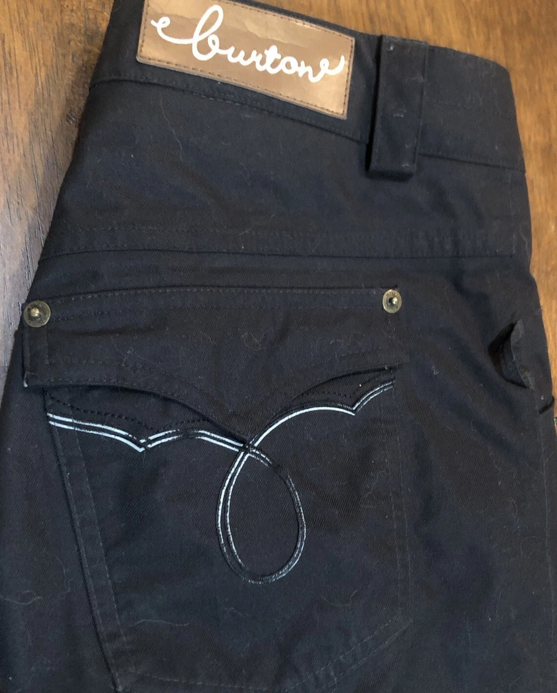 burton ski adjustable waist snowboard embroidered western pants