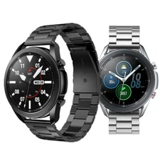 Watch Band for Samsung Galaxy Watch 3 45mm 41mm, Stainless Steel Bracelet Strap