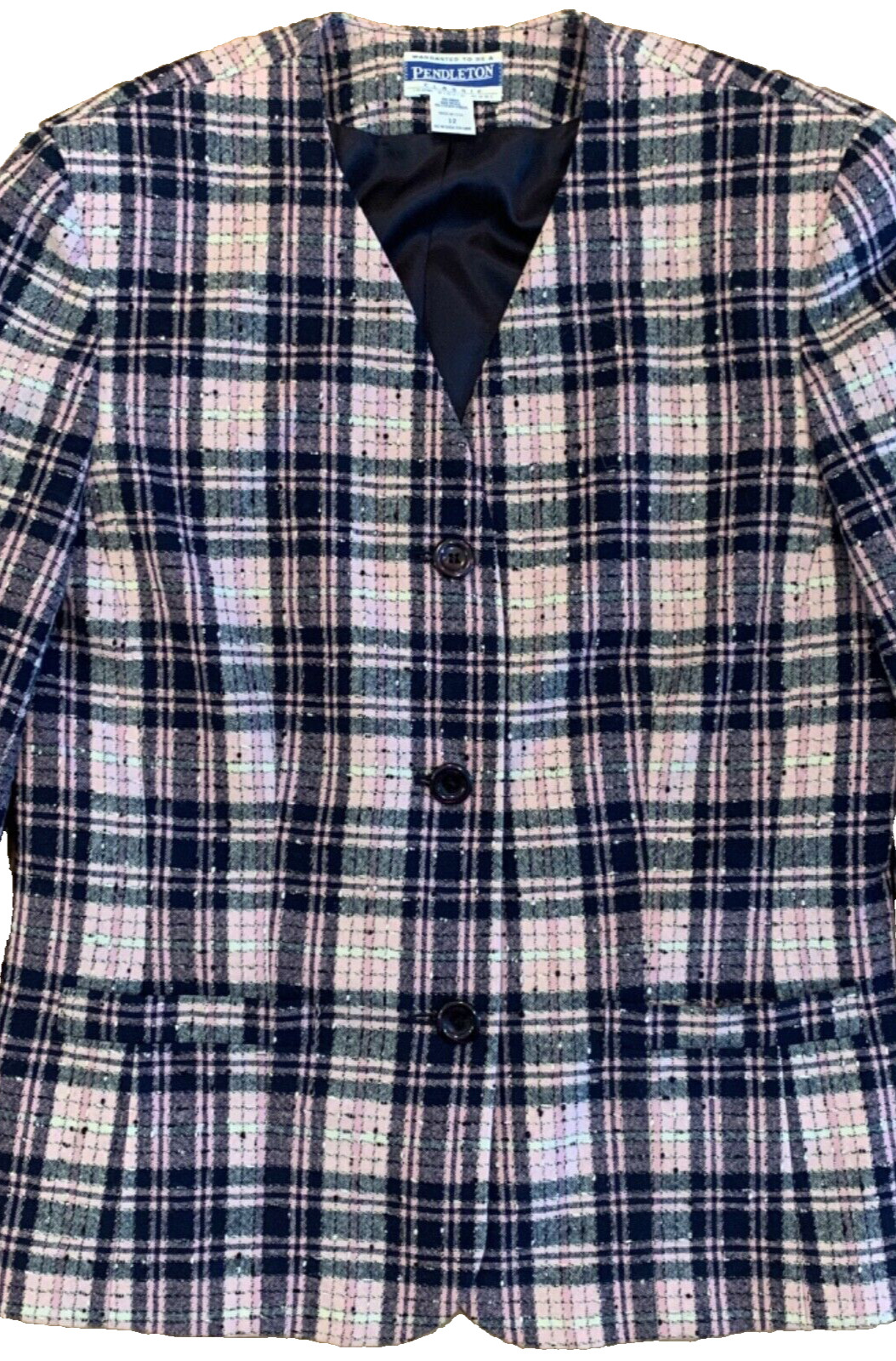 Pendleton Classic Women’s 3-Button Suit Jacket Bl… - image 2