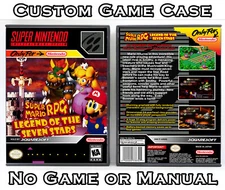 Super Mario RPG: Legend of the Seven Stars Super Nintendo Custom Case *NO GAME*