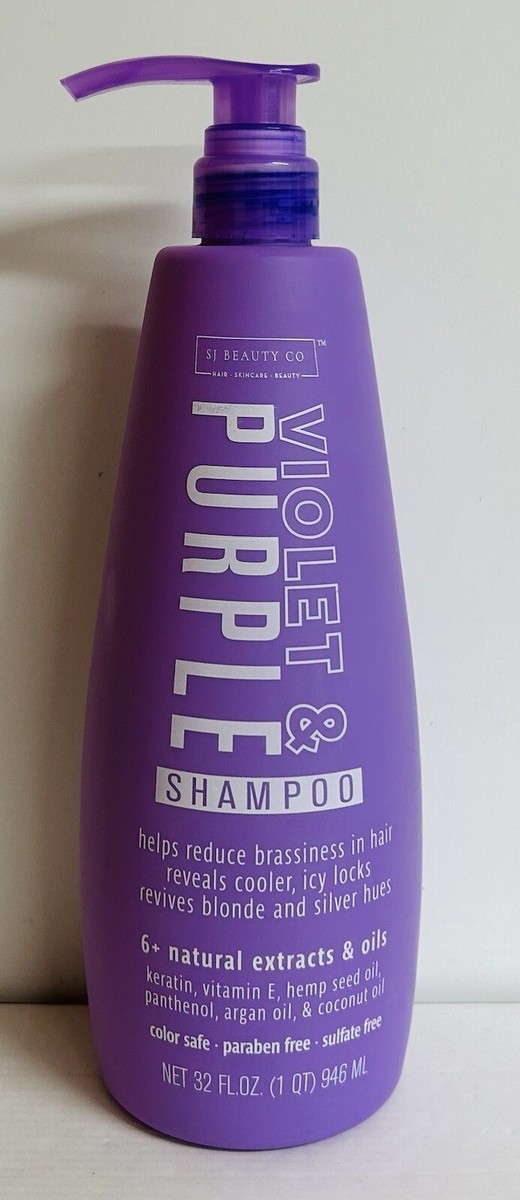 SJ Beauty Co. ~ Violet & Purple Shampoo with 6 Natural Extracts