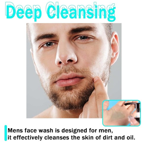 Deep Clean Daily Facial Cleanser Lotion for Men,Gentle Cleansing & Moisturizing - Picture 2 of 7