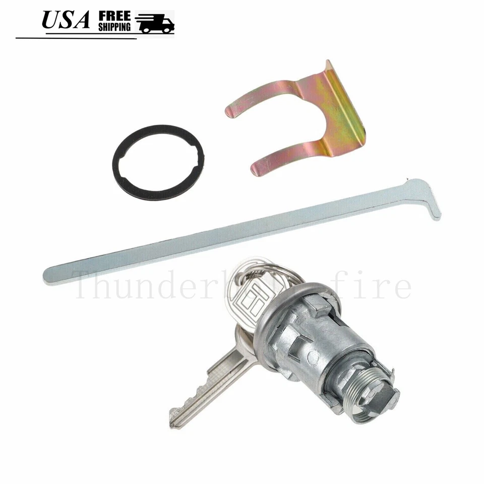 Kit de llave cabeza de pera tapa acanalada bloqueo maletero coche para Chevy Corvette Impala Pontiac EE. UU. Foto 3 de 4