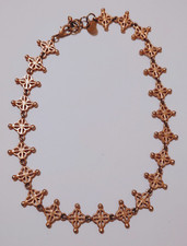 VTG ANNE KLEIN ~ COUTURE~  Matte Gold Casablanca  18
