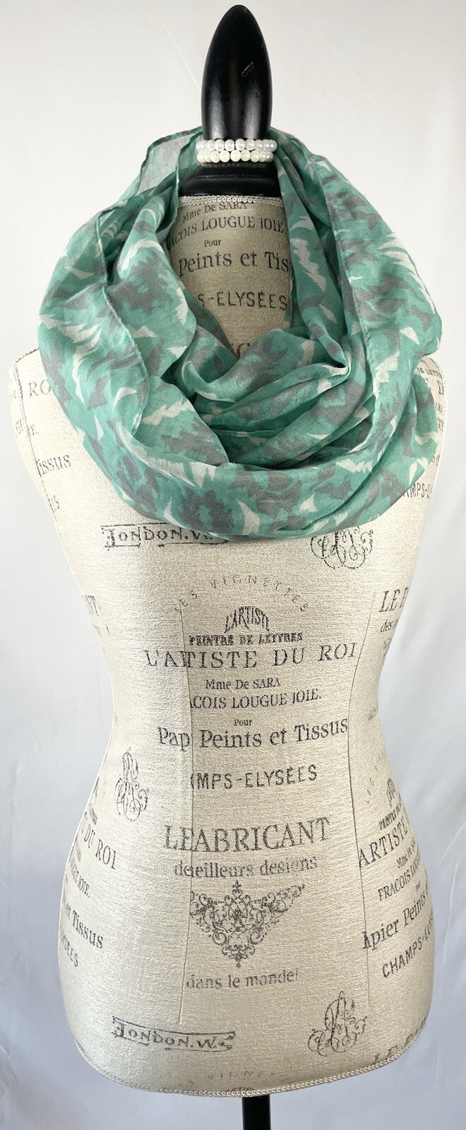 Chevron Infinity Scarf Wide Circle Loop Soft Mult… - image 1