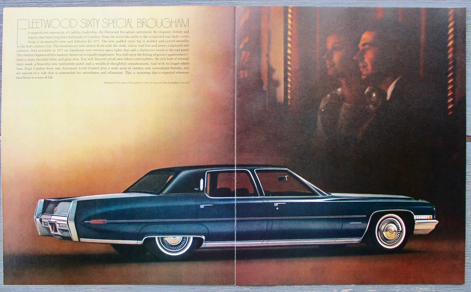 Programa Cadillac 1971 Eldorado Fleetwood folleto catálogo inglés 762 Foto 3 de 4