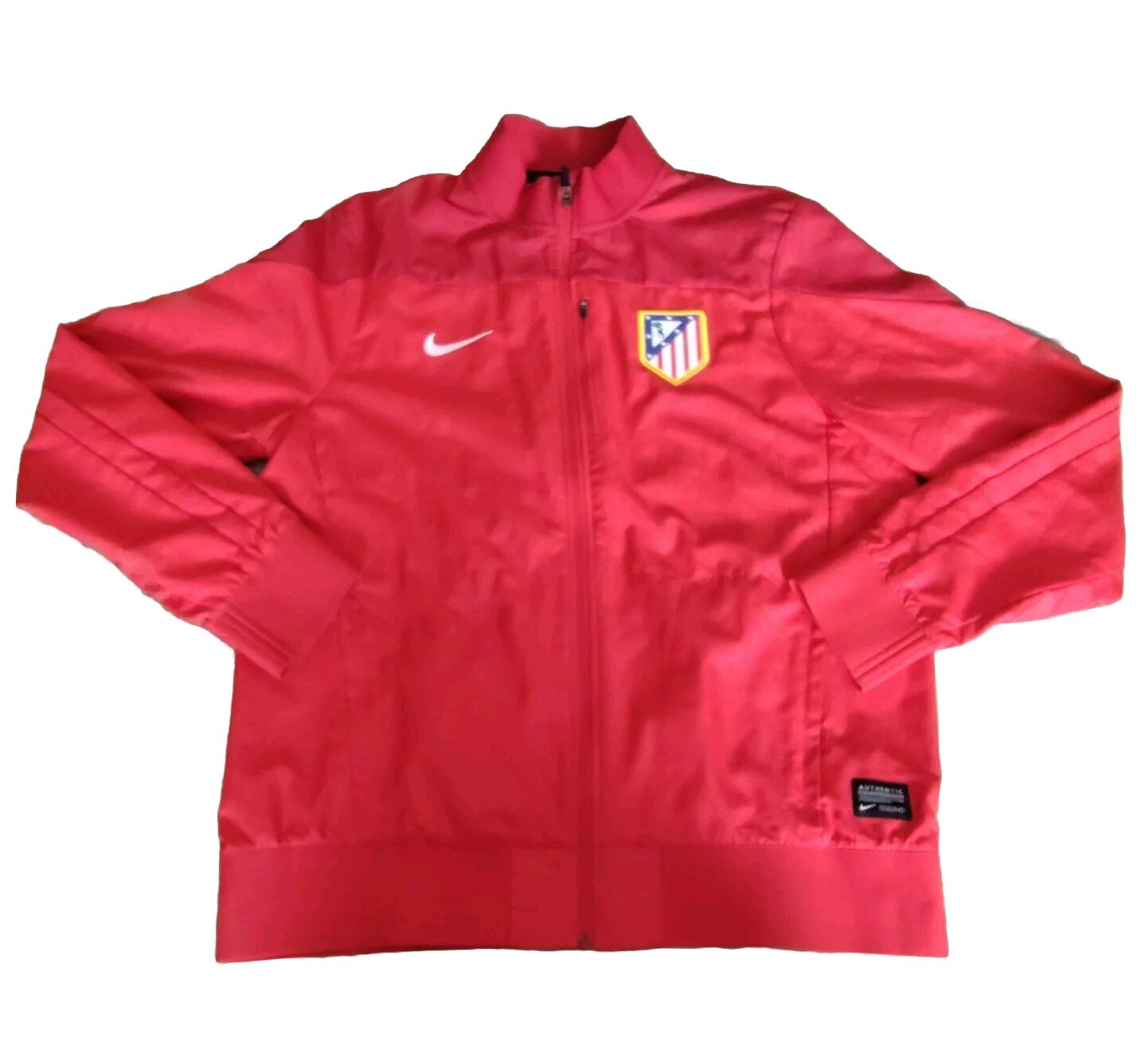 Nike Athletico 2012-13 Madrid Spain TrackSuit Track Top Zip Jacket Men’s L Red