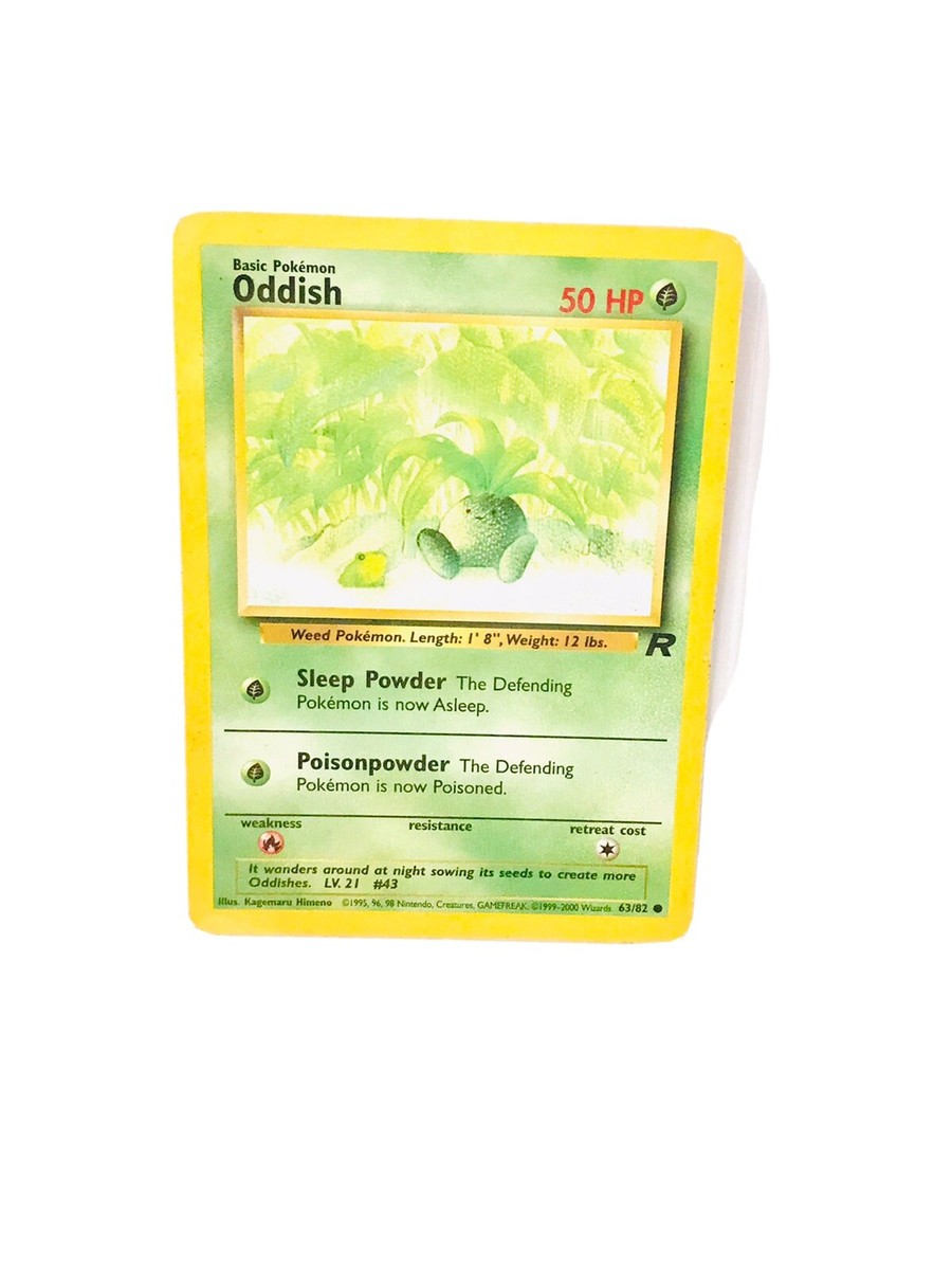 1995 oddish pokemon card 1st Edition Common Jungle 58/64 Cards CollexyLux Oddish 1/94 Common | Phantasmal