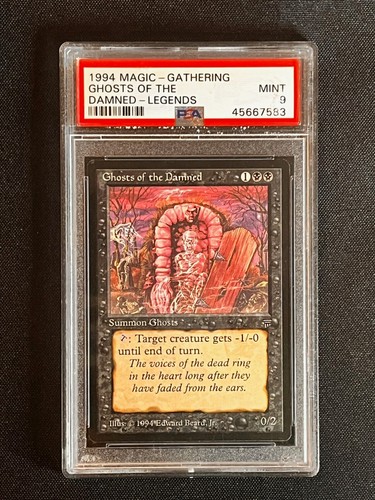 MTG Magic The Gathering Legends Fantasmi dei Dannati PSA 9! - Foto 3 di 3