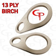 BIRCH 6.5 inch Super Tweeter door pod baffle Speaker Ring Fiberglass Pair