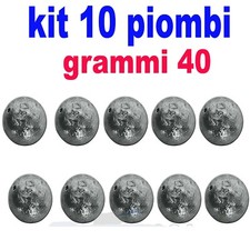 piombi a sfera piombo a palla passante forato pesca fondo mare lago fiume gr. 40