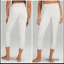 Lululemon Align High-Rise Crop 23" Bone Womens size 10 NWT
