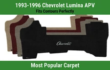 Lloyd Ultimat Front Carpet Mat for '93-96 Chevy Lumina APV w/Red Chevy Letters