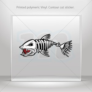 Decals Decal Salmon Fish Atv Bike Garage bike polymeric vinyl st5 XRX22