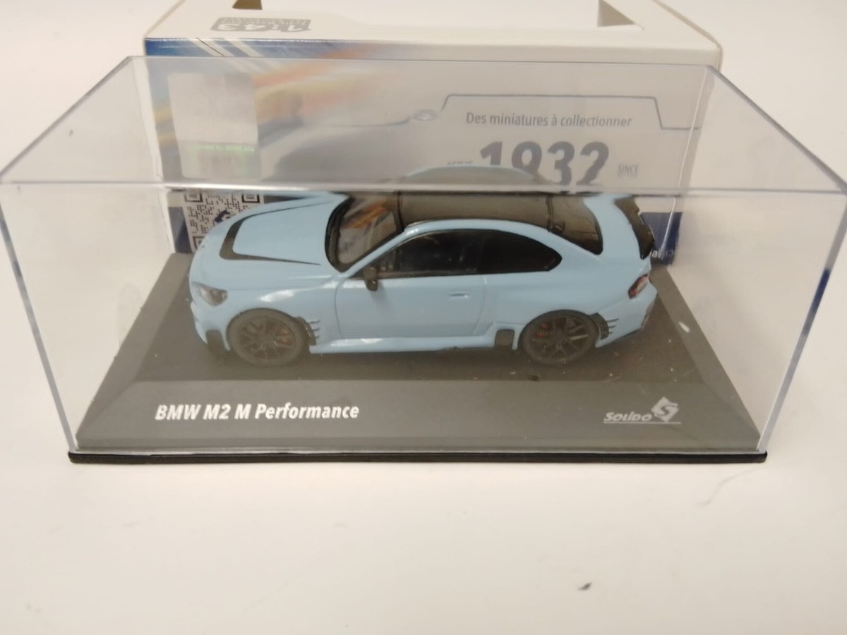Miniature BMW M2 M Performance Zandvoort Blue 2023 - Échelle 1/43 - Marque Solido - Neuf