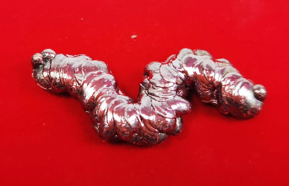 Best Powerful Leklai Naga Suriyan Racha Red Thai Amulet Magic Stone Lp Somporn  - Image 2 of 4