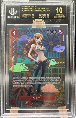 2023 OP05 OP01016 Nami Black Label Rare One Piece CCG Card 2023 OP05 OP01016 Nami Black Label Rare One Piece CCG Card