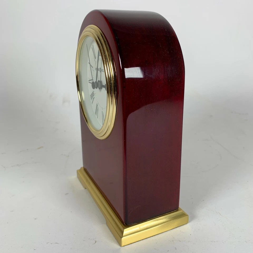 HOWARD MILLER 649-389 CARTER HEAVY ROSEWOOD TABLE CLOCK - Image 3 of 4